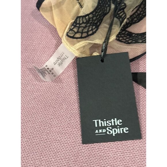 Thistle and Spire Medusa Bodysuit in Black Small New Womens Tank Top - Picture 10 of 17